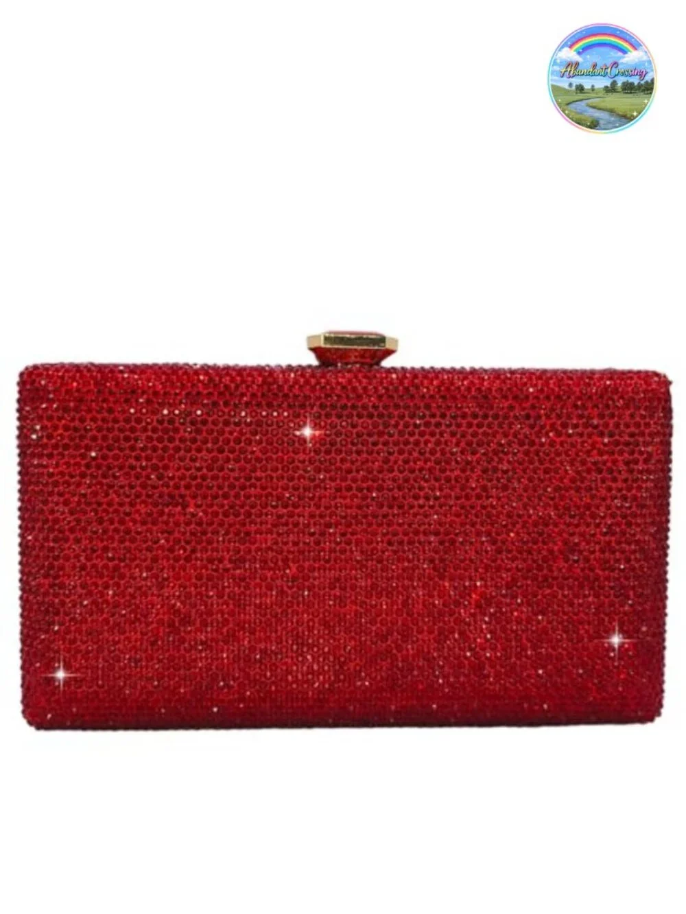Crystal Evening Bag Satin Clutch Rhinestone Bridal Purse Chain Party Box